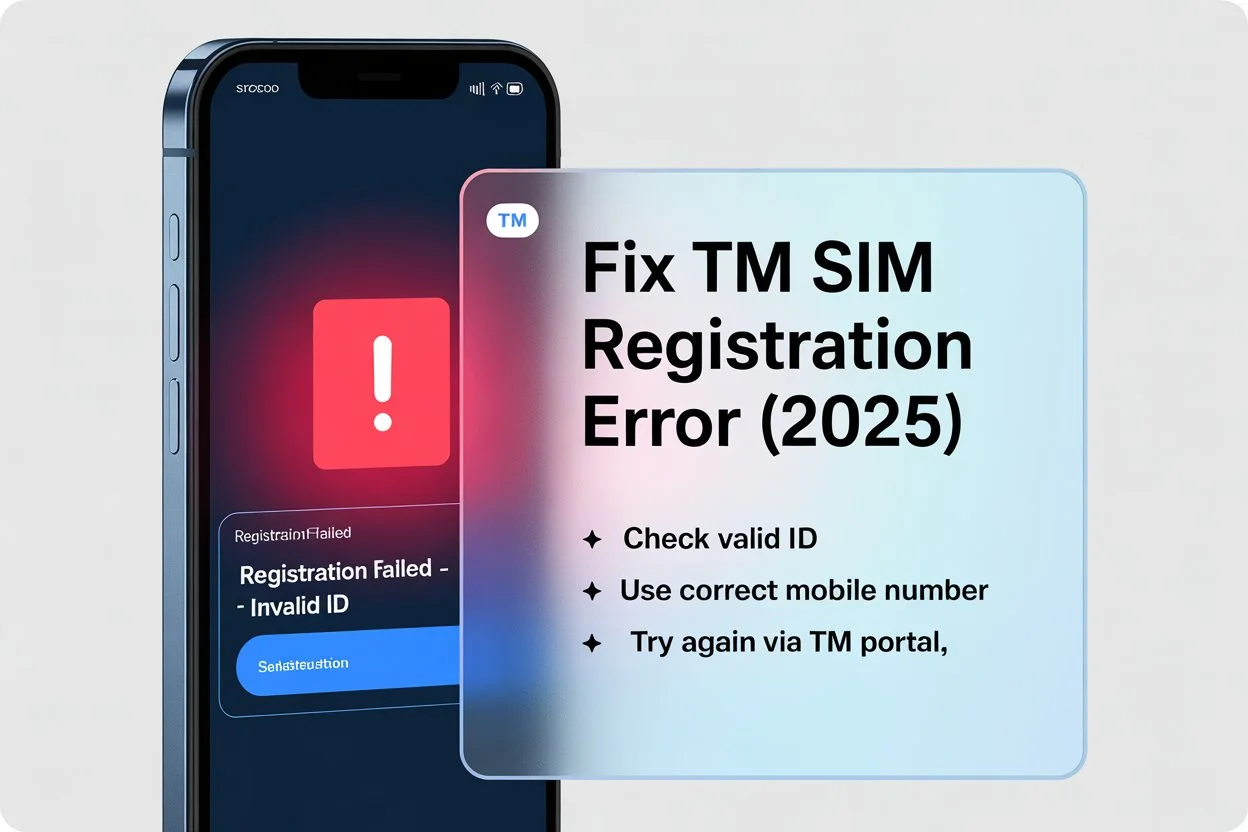 TM Sim Registration Error